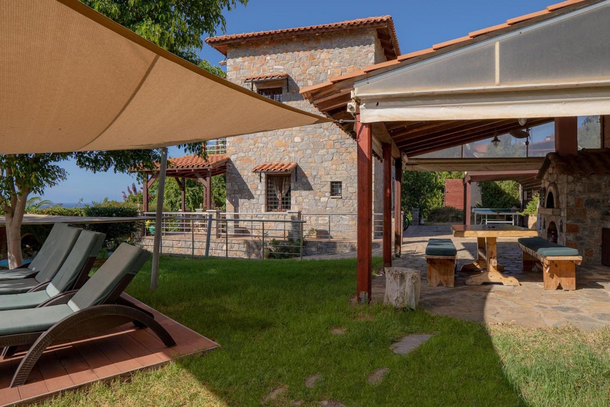 Iris Stone Built Villa Milatos Dış mekan fotoğraf