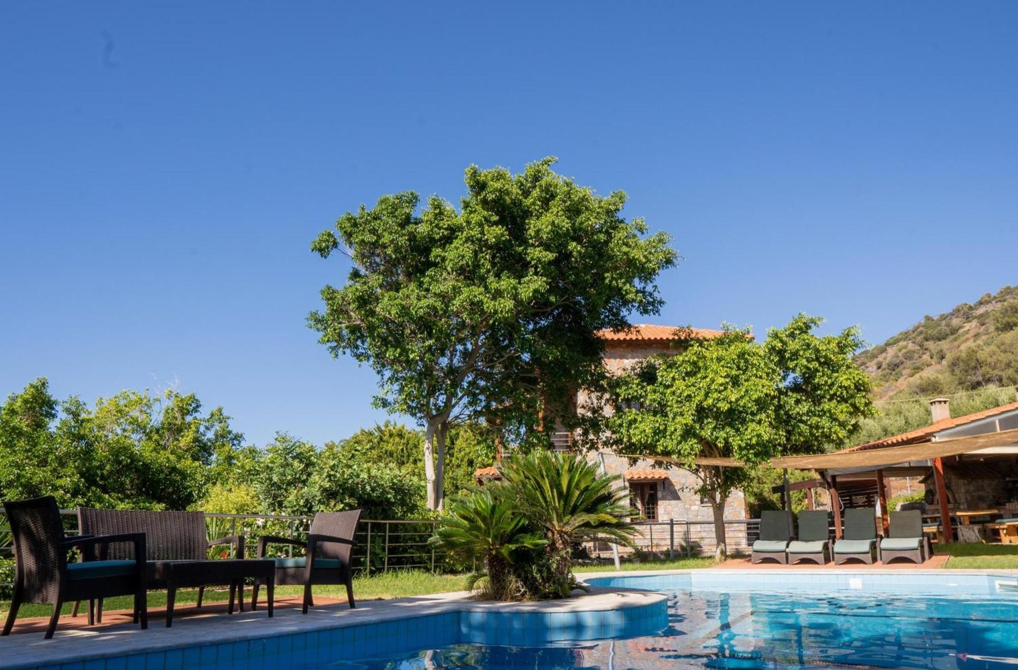 Iris Stone Built Villa Milatos Dış mekan fotoğraf